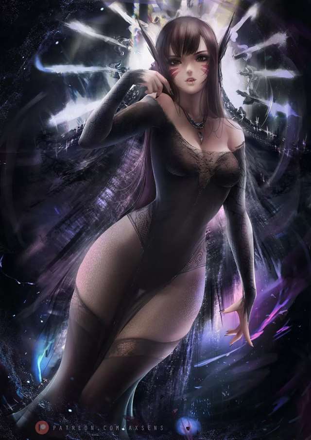 西班牙插画大师Axsens梦幻女孩人物插画作品