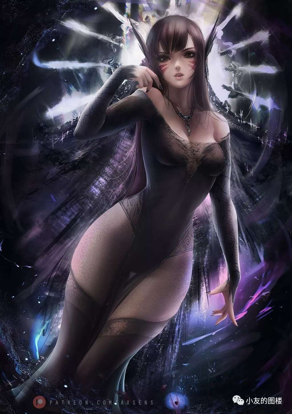 西班牙画师Axsens美女人物同人/原画欣赏