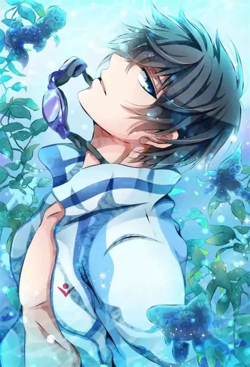 free男子游泳部七濑遥发烧绘画社插画
