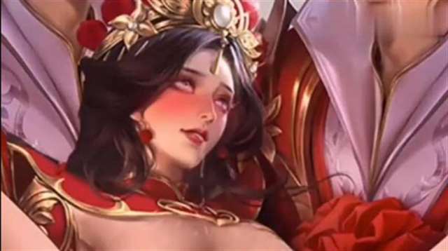 王者荣耀瑶脸红享受流眼泪表情包