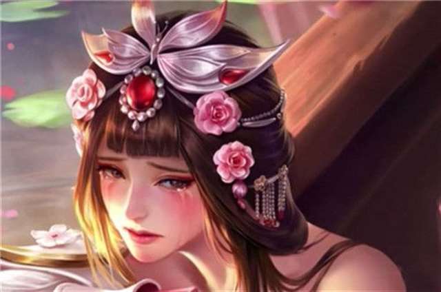 王者荣耀瑶脸红享受流眼泪表情包