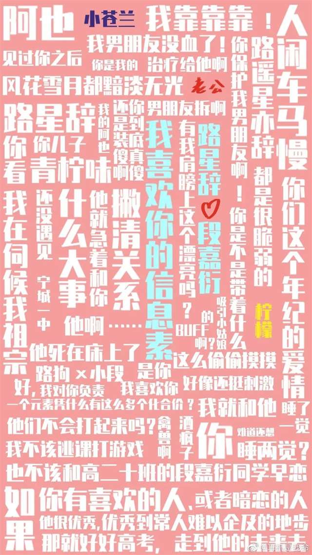 我喜欢你的信息素 路星辞&段嘉衍 原耽图集