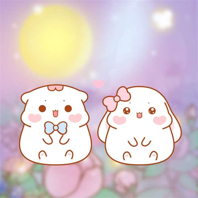 喵小呜和兔小叽微信朋友圈封面图