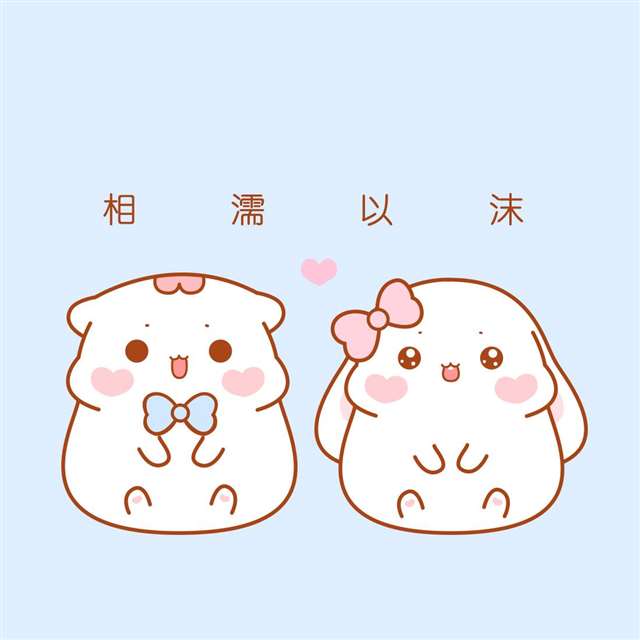 喵小呜和兔小叽微信朋友圈封面图