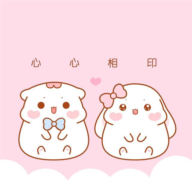 喵小呜和兔小叽微信朋友圈封面图