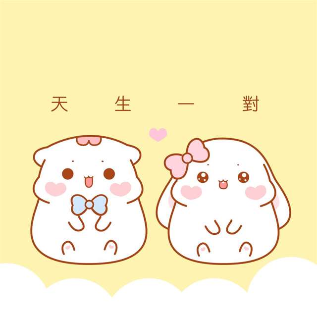 喵小呜和兔小叽微信朋友圈封面图