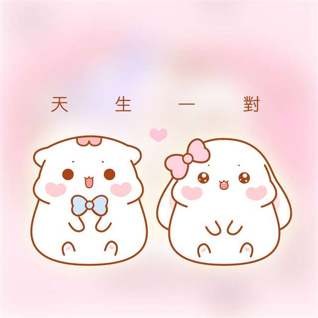 喵小呜和兔小叽微信朋友圈封面图