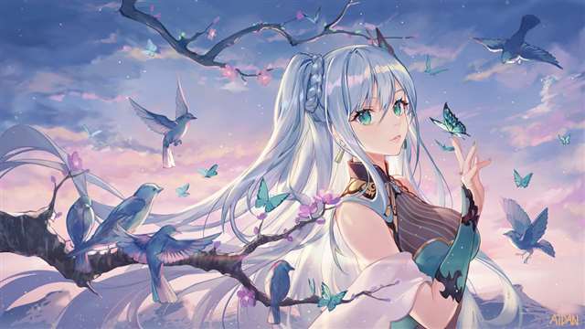星尘 初音未来 虚拟歌姬&曲绘壁纸|