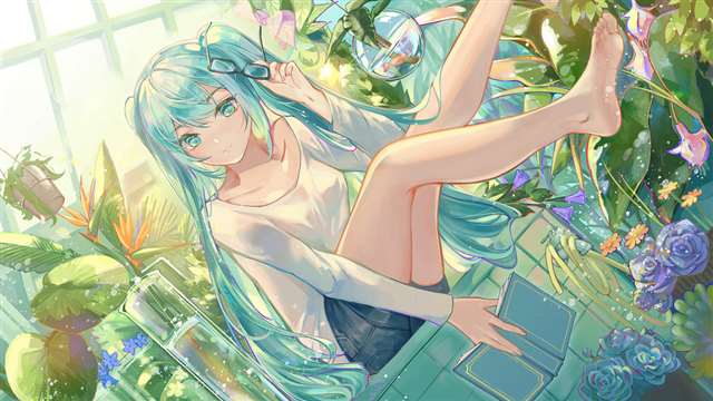 星尘 初音未来 虚拟歌姬&曲绘壁纸|