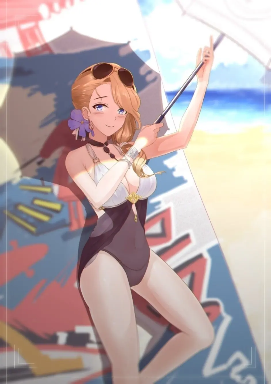 碧蓝航线胡德挤奶图胸隐藏的真好啊