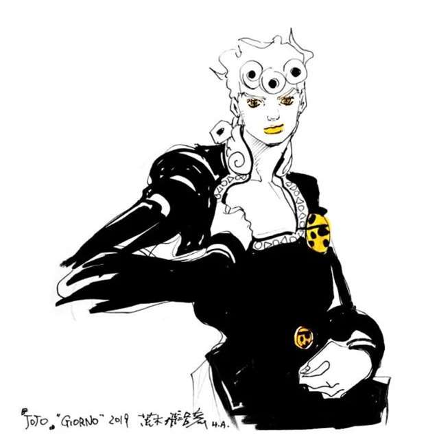 JOJO:荒木老师乔鲁诺的随笔画