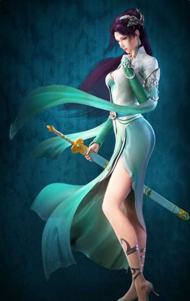 动漫《斗破苍穹》中云韵和雅妃两大女神