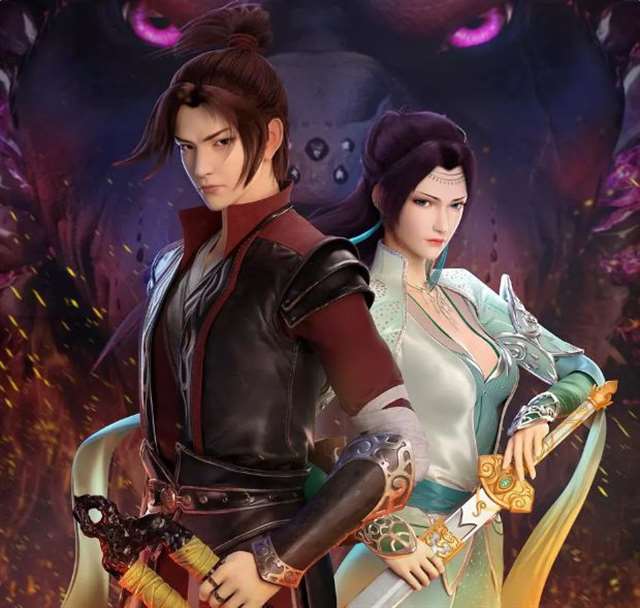 动漫《斗破苍穹》中云韵和雅妃两大女神