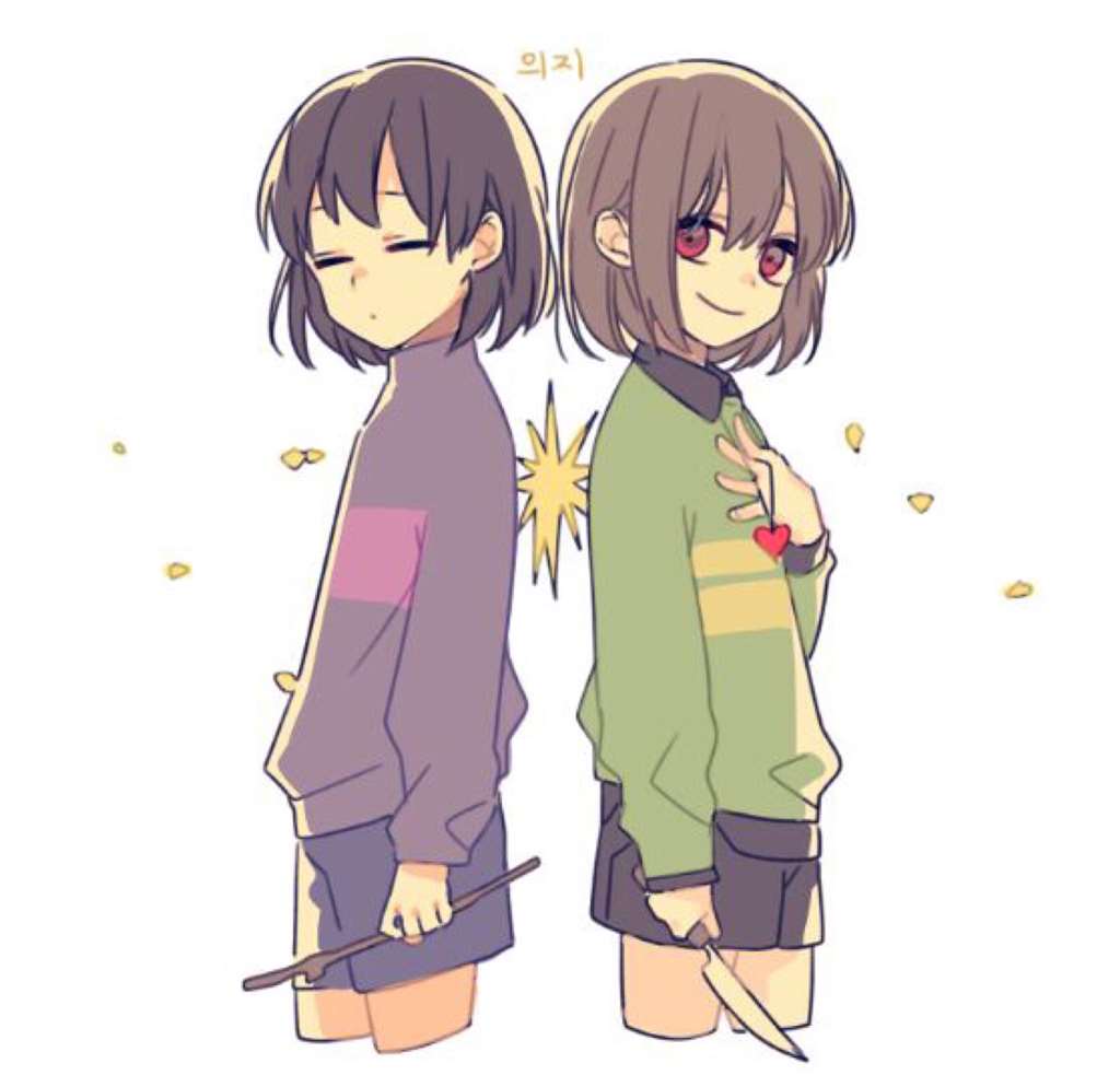 undertale 人类组 传说之下 frisk chara