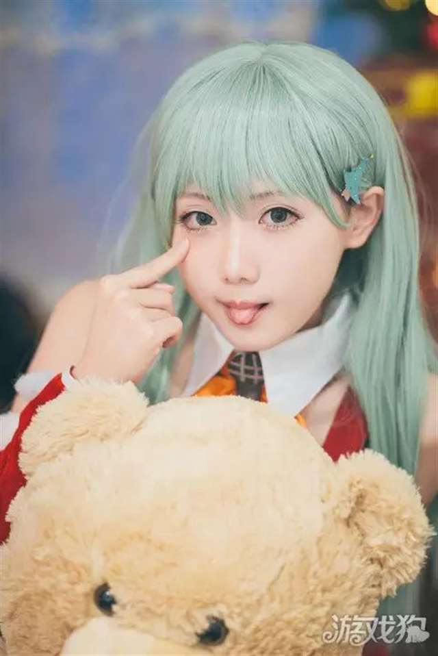 舰队萌娘铃谷圣诞装cos萌