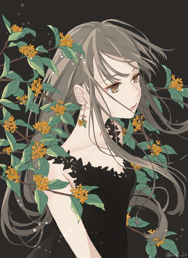 非常妩媚迷人的泪痣女子插画作品