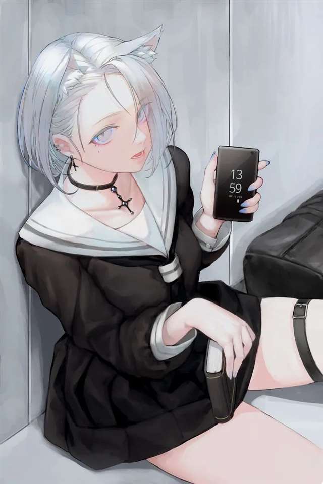 非常妩媚迷人的泪痣女子插画作品