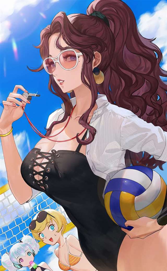 非常妩媚迷人的泪痣女子插画作品