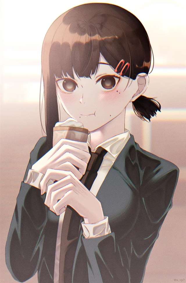 非常妩媚迷人的泪痣女子插画作品