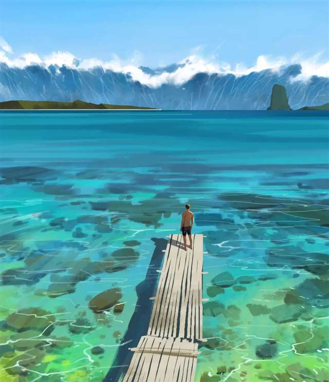 韩国插画师 Shin jong hun 极具创意的场景插画作品