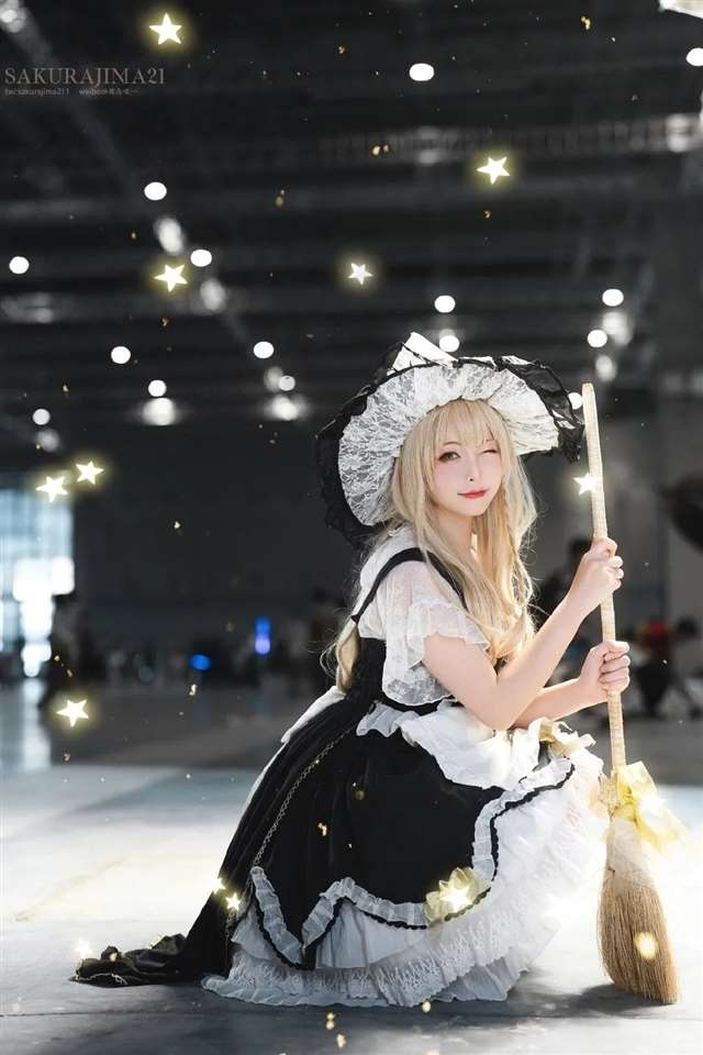 《东方Project》雾雨魔理沙cosplay作品欣赏Coser微博-樱岛嗷一