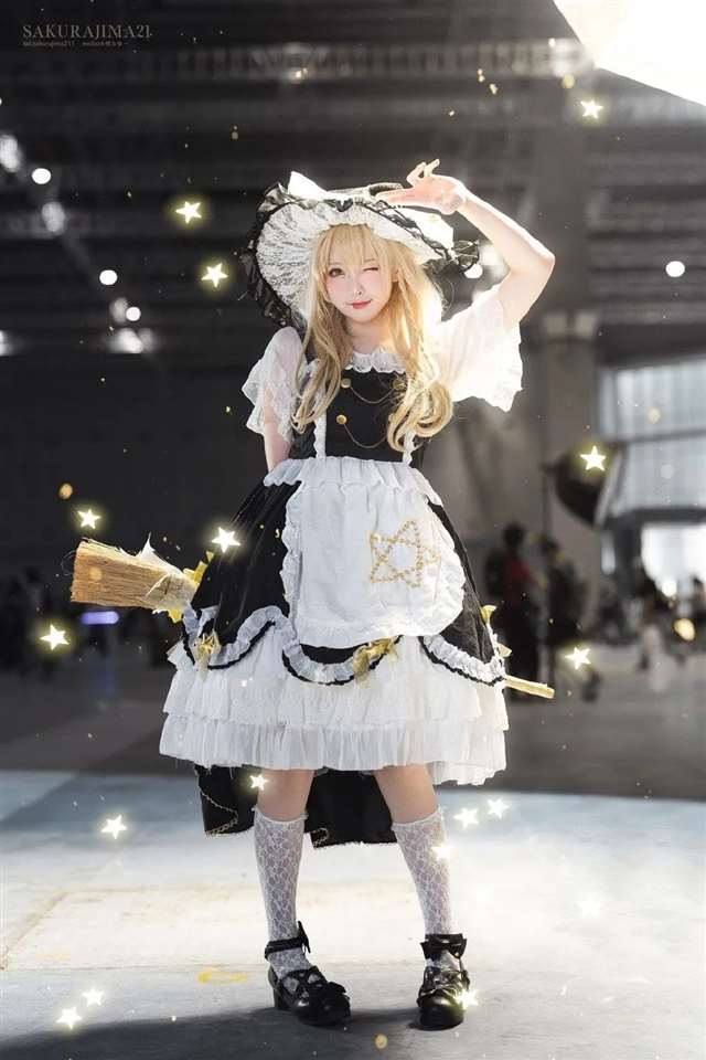 《东方Project》雾雨魔理沙cosplay作品欣赏Coser微博-樱岛嗷一