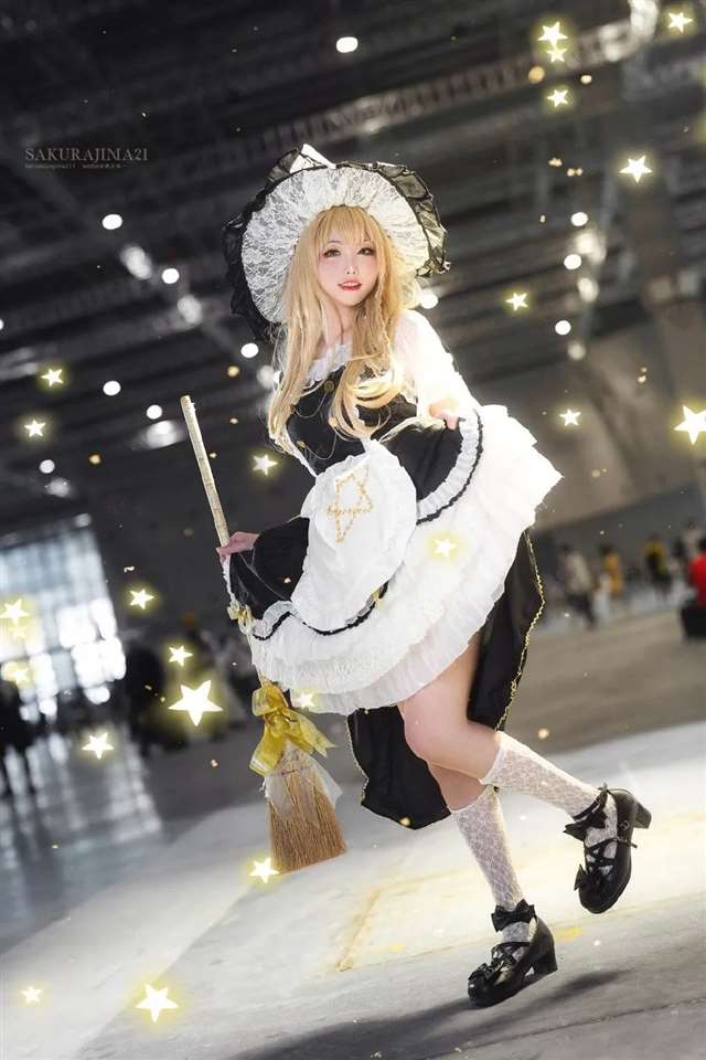 《东方Project》雾雨魔理沙cosplay作品欣赏Coser微博-樱岛嗷一