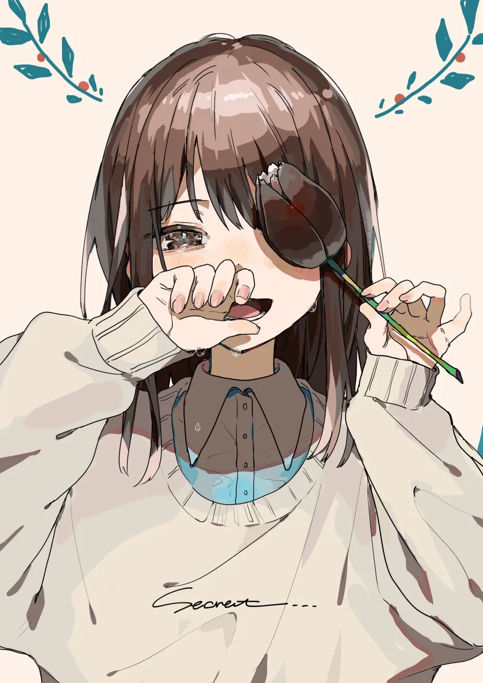 トレスフリー】女の子ポーズ【アオリ②】」/「季月エル」の漫画