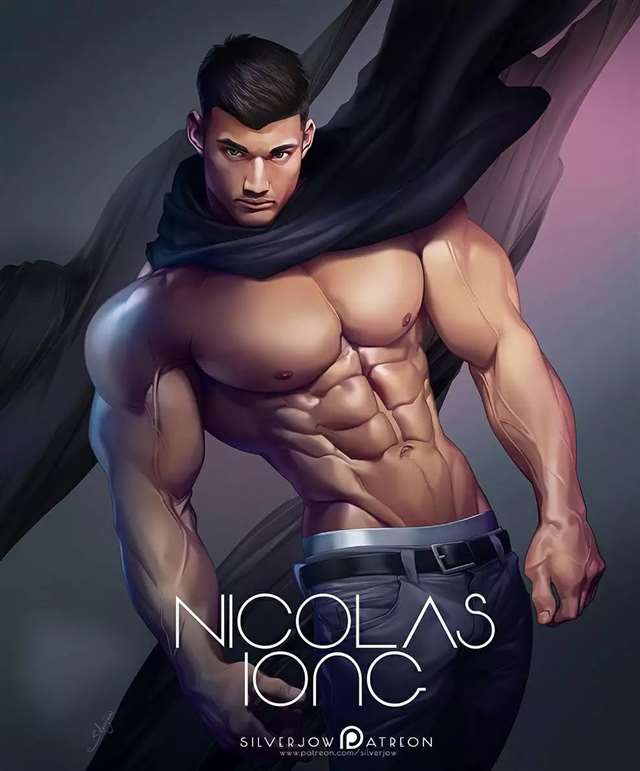 漫画师&nbsp;@ Silverjow&nbsp;创作的肌肉漫画超赞劲爆的肌肉男漫画壁纸