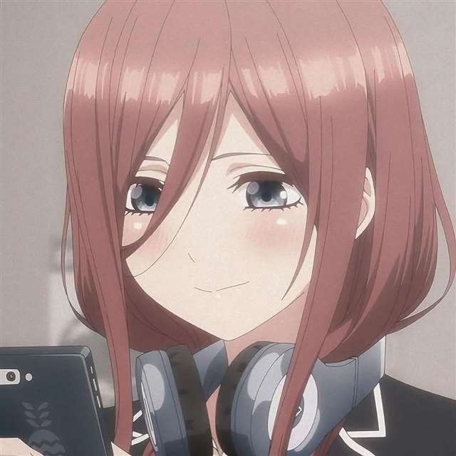 《五等分的新娘》中野三玖动漫头像壁纸自剪无水印