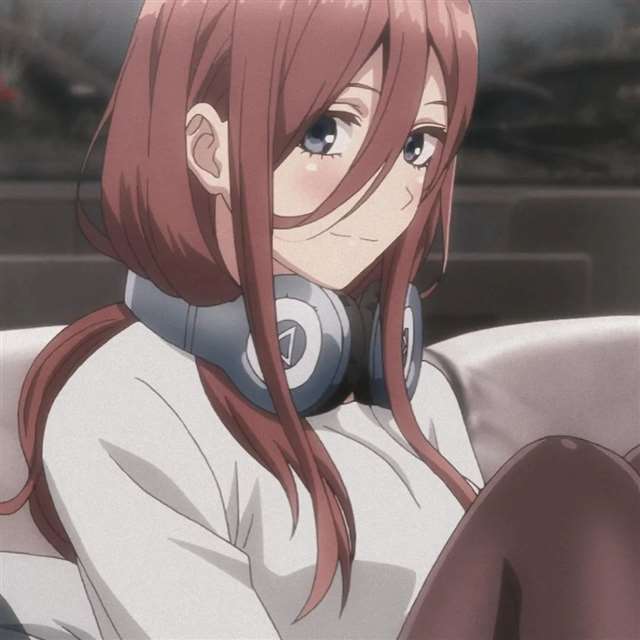 《五等分的新娘》中野三玖动漫头像壁纸自剪无水印