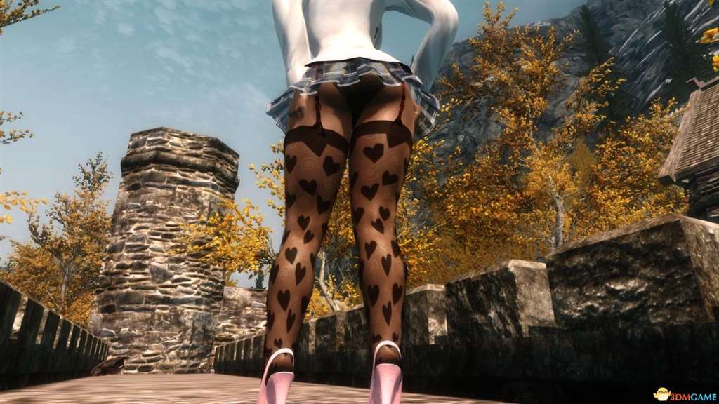 上古卷轴5 服装mod 制服迷你短裙诱惑 包括多种丝袜