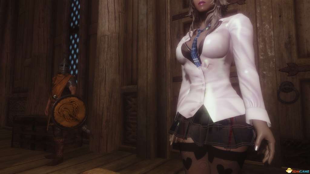 上古卷轴5 服装mod 制服迷你短裙诱惑 包括多种丝袜