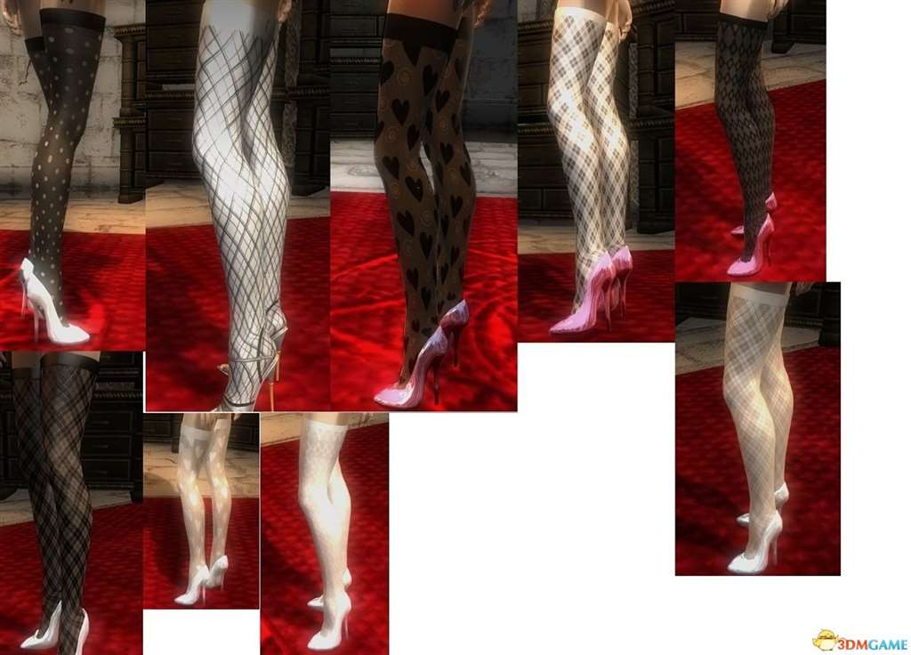 上古卷轴5 服装mod 制服迷你短裙诱惑 包括多种丝袜