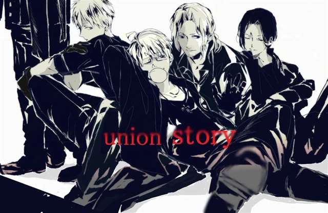 动漫人物壁纸 ·阿尔弗雷德·F·琼斯、亚瑟·柯克兰、弗朗西斯·波诺弗瓦、伊万·布拉金斯基、王耀(黑塔利亚)