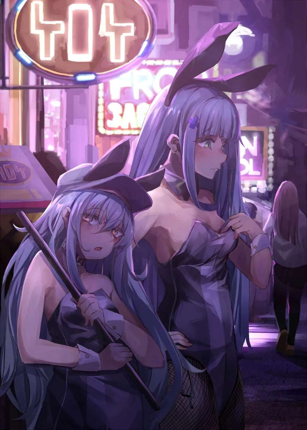 画师miyabino的插画作品 妹子x妹子