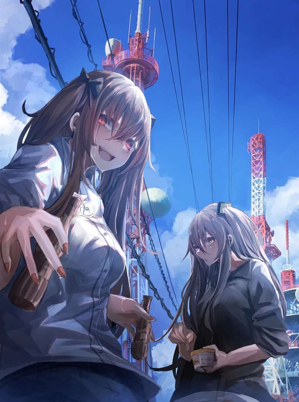 画师miyabino的插画作品 妹子x妹子