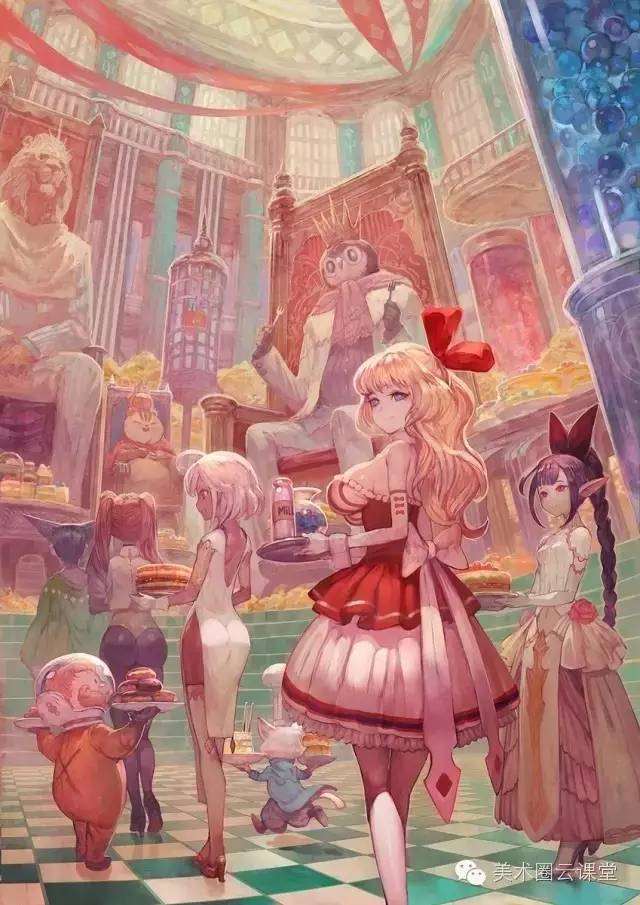 日本插画师 nankano 插画作品