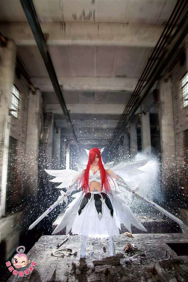 《妖精的尾巴》艾露莎COS CN：粉猴-二重线ll子桑