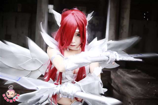 《妖精的尾巴》艾露莎COS CN：粉猴-二重线ll子桑