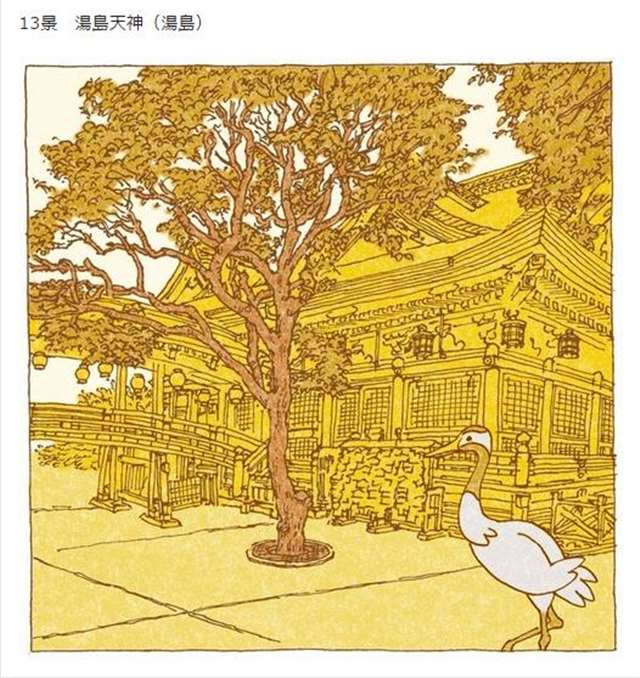 “つちもちしんじ”的插画师以东京街道为题材画了一系列插图