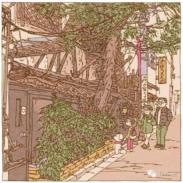 “つちもちしんじ”的插画师以东京街道为题材画了一系列插图