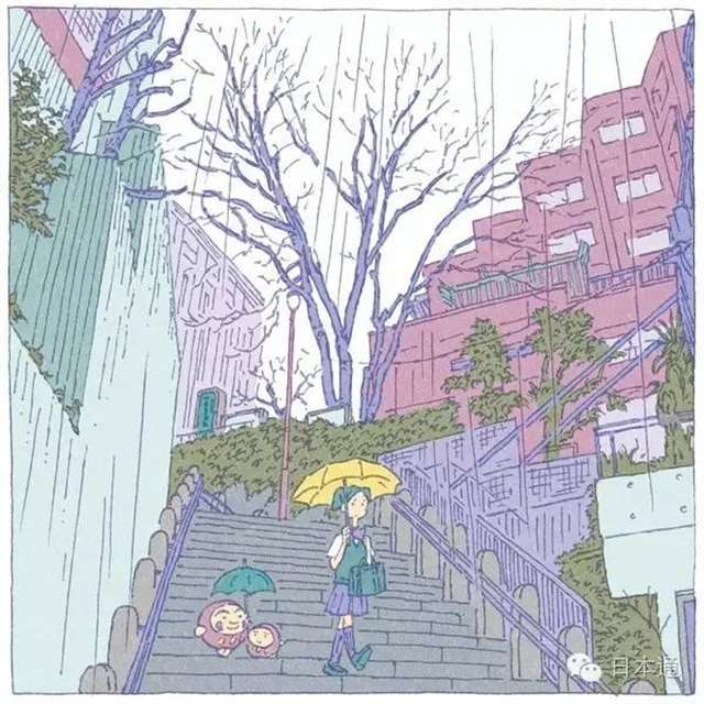 “つちもちしんじ”的插画师以东京街道为题材画了一系列插图