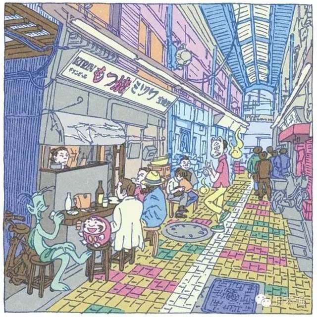 “つちもちしんじ”的插画师以东京街道为题材画了一系列插图