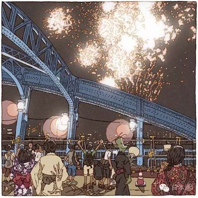 “つちもちしんじ”的插画师以东京街道为题材画了一系列插图