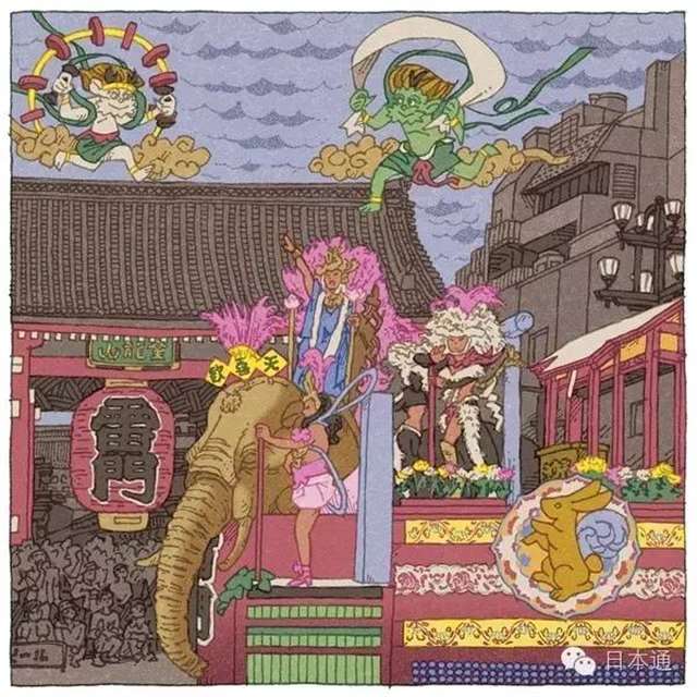 “つちもちしんじ”的插画师以东京街道为题材画了一系列插图