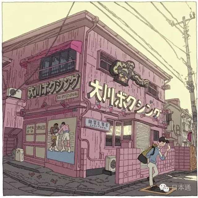 “つちもちしんじ”的插画师以东京街道为题材画了一系列插图