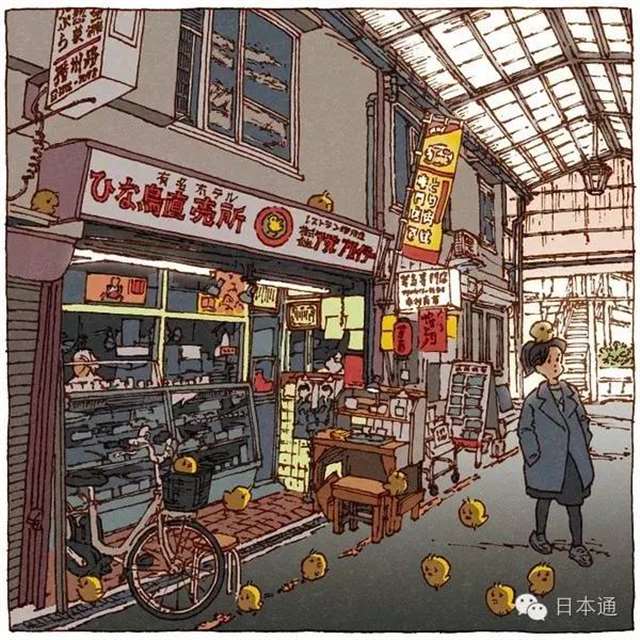 “つちもちしんじ”的插画师以东京街道为题材画了一系列插图