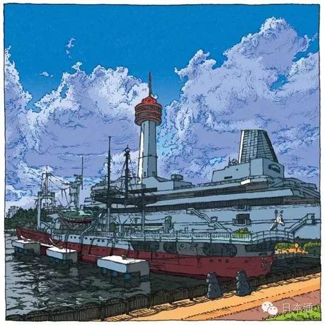 “つちもちしんじ”的插画师以东京街道为题材画了一系列插图