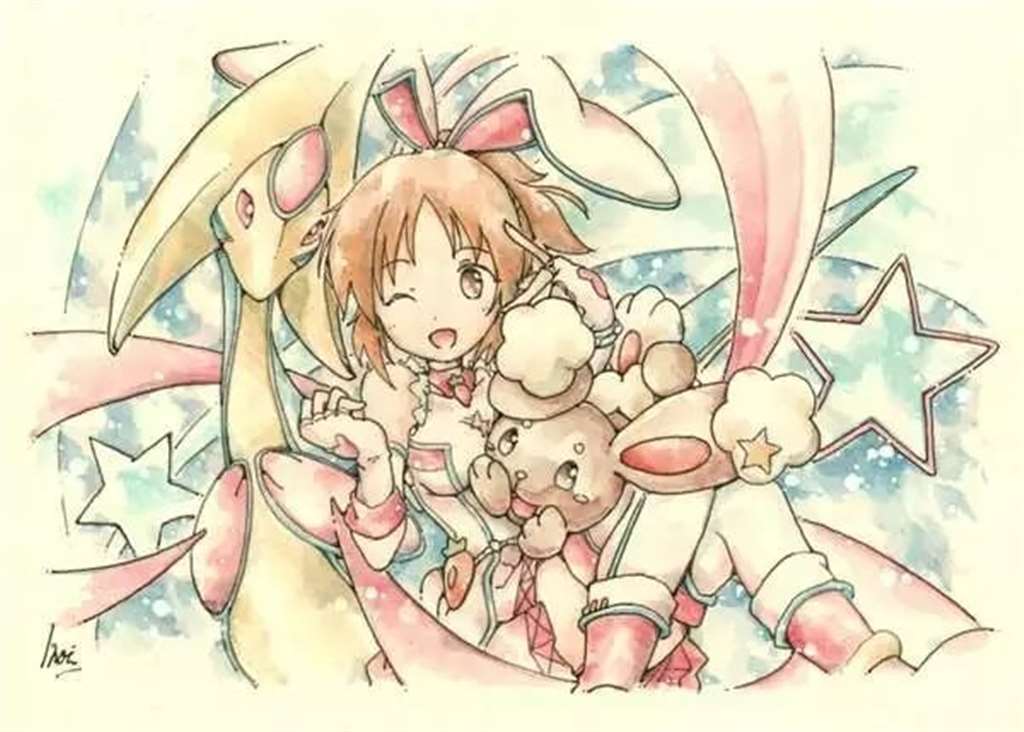 偶像大师灰姑娘 精灵宝可梦两个结合在一起